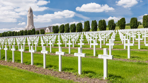 World War One cemetery at Verdun, France